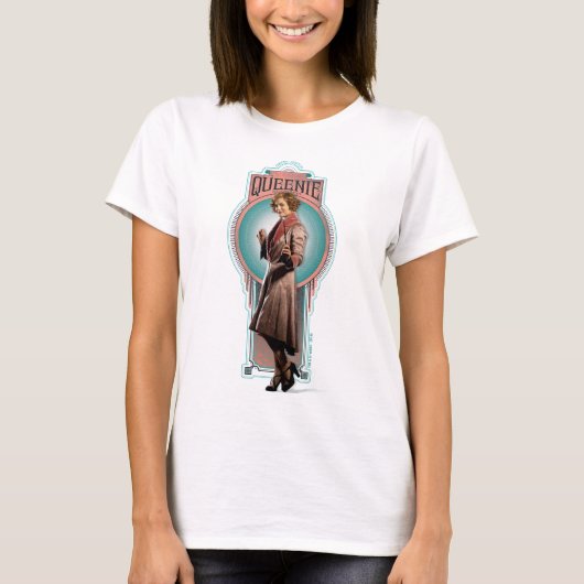 QUEENIE GOLDSTEIN™ Art Deco Panel T-shirt (Voorkant)