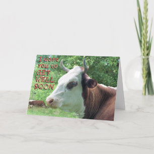 Queenie zegt: "Word snel beter" Kaart