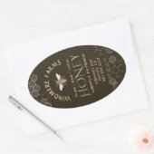 Queenline Honey Label 16/32oz Honeycomb Bee Earth (Envelop)