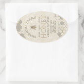 Queenline Honing Label 16/32oz Honingraat Bee Gold (Tas)