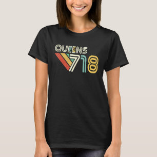 Queens 718 New York State Queens Area T-shirt