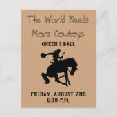 Queen's Ball Invite Uitnodiging Briefkaart (Voorkant)