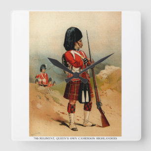 Queens Cameroon Highlanders Vierkante Klok