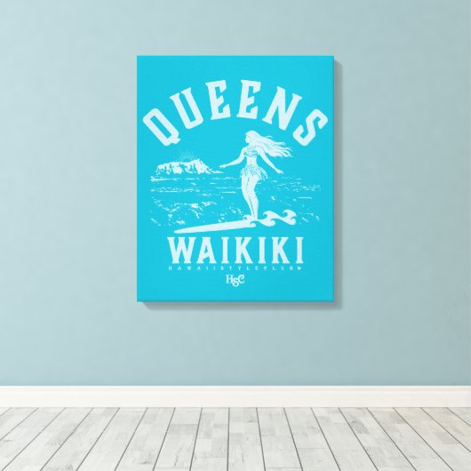 "QUEENS" CANVAS AFDRUK (Insitu (Houten vloer))