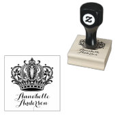 Queen's Crown personaliseren Rubberstempel (Gestempeld)