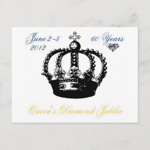 Queens Diamond Jubilee 2012 Briefkaart