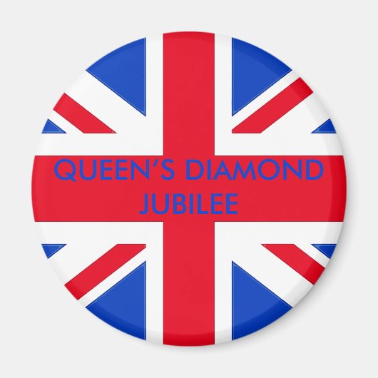 QUEEN'S DIAMOND JUBILEE MAGNEET (Voorkant)