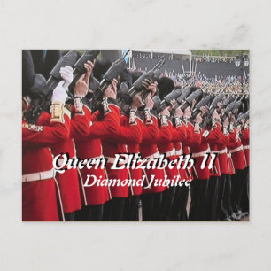 Queens Diamond Jubilee pistolen salute briefkaart
