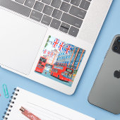 Queen's Diamond Jubilee Sticker (Laptop met iPhone)