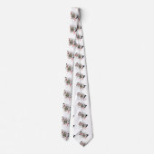 Queens Dimensional Poker Logo, Unisex Silky Stropd Stropdas (Achterkant)