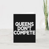 Queens Don't Compete  Kaart (Voorkant)