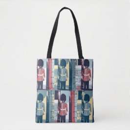 Queen's Guard, British Soldier, Pop Art Canvas tas
