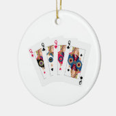 Queens Hand Keramisch Ornament (Links)