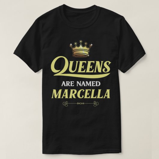 Queens heet MARCELLA Gift Personalized Funny T-shirt (Design voorkant)