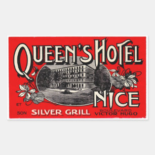 Queen's Hotel Rechthoekige Sticker