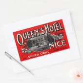 Queen's Hotel Rechthoekige Sticker (Envelop)