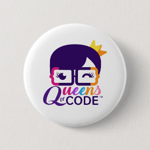 Queens met de knop Code Ronde Button 5,7 Cm