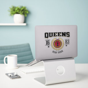 Queens New York Black Sticker