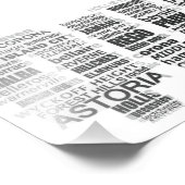 Queens New York Typografie Poster (Hoek)