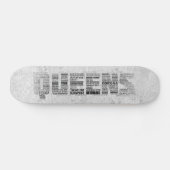 Queens New York Typography Skateboard (Horizontaal)
