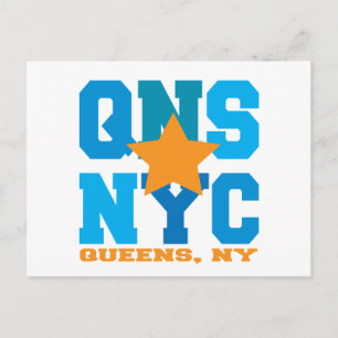 Queens, NY Blue Briefkaart
