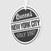 Queens NYC 1897 Ornament (voorkant)