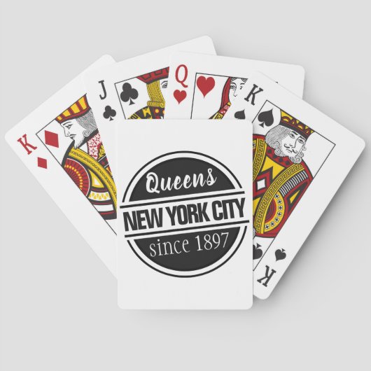 Queens NYC 1897 Pokerkaarten (Achterkant)