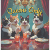 Queens only! sticker (Voorkant)