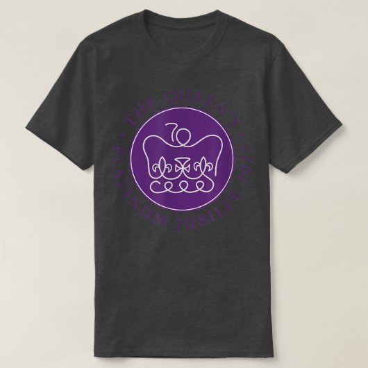 Queens Platinum Jubilee 70 jaar T-shirt (Design voorkant)