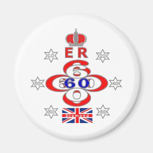 Queens Royal Jubilee sterren design Magneet