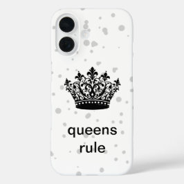Queens Rule Crown  iPhone 16 Hoesje