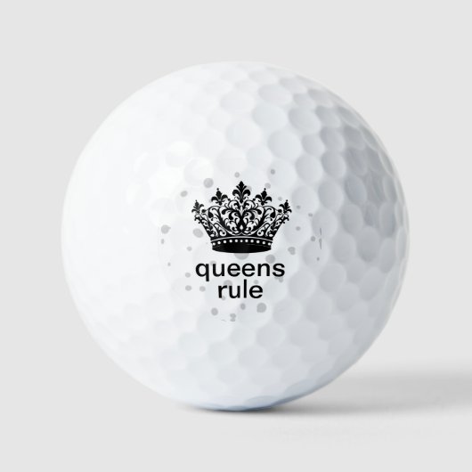Queens Rule Crown  Golfballen (Voorkant)