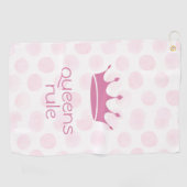 Queens Rule Golfhanddoek (Horizontaal)