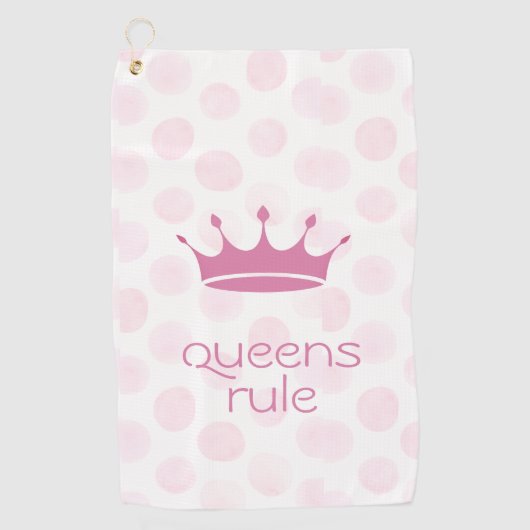 Queens Rule Golfhanddoek (Voorkant)