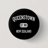 Queens Town Newzealand Ronde Button 3,2 Cm (Voorkant)