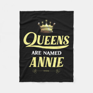 Queens worden Annie Gift genoemd, een gepersonalis Fleece Deken