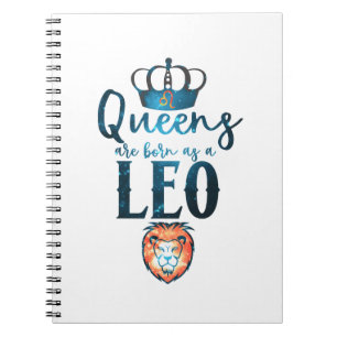 Queens wordt geboren als LEO Zodiac Sign. Notitieboek