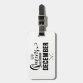 Queens wordt geboren in bagagelabel (Voorkant verticaal)