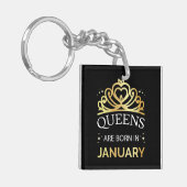 Queens wordt geboren in januari I Sleutelhanger (Voorkant Links)