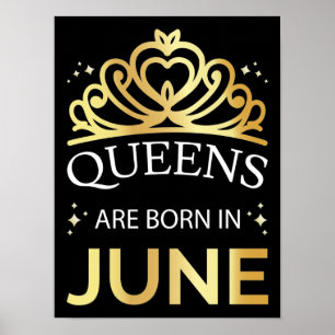 Queens wordt geboren in juni I Poster
