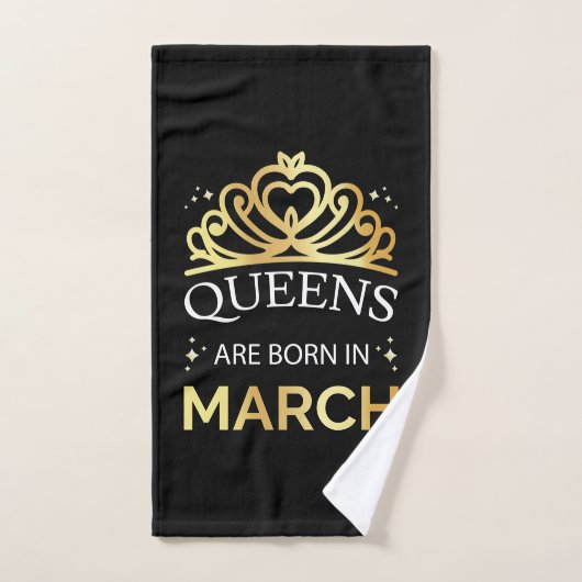 Queens wordt geboren in maart I Bad Handdoek (Handdoek)