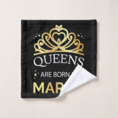 Queens wordt geboren in maart I Bad Handdoek (Wasdoekje)