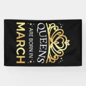 Queens wordt geboren in maart I Spandoek (Horizontaal)