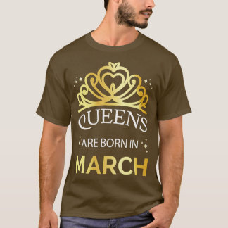 Queens wordt geboren in maart I T-shirt