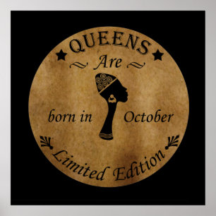 Queens wordt geboren in oktober poster