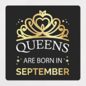 Queens wordt geboren in september I Labels (Design 1)