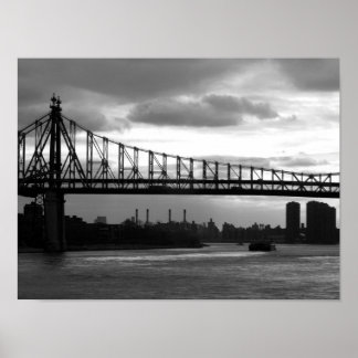Queensboro Bridge 15 x 11 poster - Geen rand