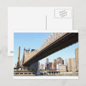 Queensborough Bridge en Manhattan Briefkaart (Voorkant / Achterkant)