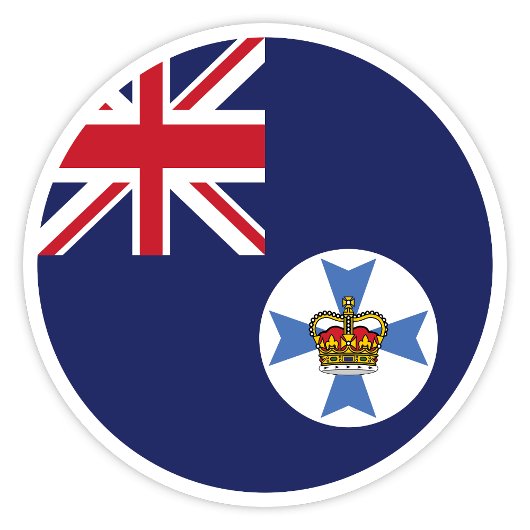 Queensland Australië Vlag Sticker
