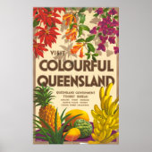Queensland Travel Poster (Voorkant)